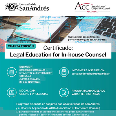 Certificación Legal Education for In-house Counsel 